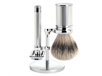 Mhle Rasierset TRADITIONAL 3-teilig mit Rasierhobel und Rasierpinsel