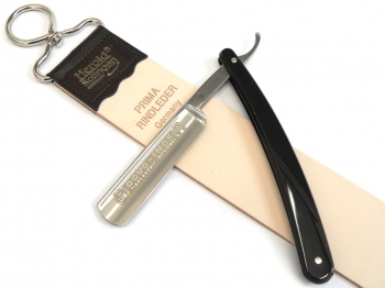 Set Angebot mit DOVO Rasiermesser 2-teilig INOX schwarz