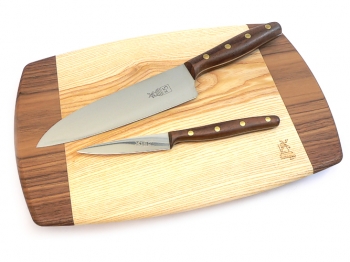 Windmhlenmesser Kochmesser Set Angebot 3teilig Walnussholz