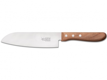 Windmhlenmesser Messer Kochmesser Santoku Edelstahl rostfrei 16,5cm Klinge mit Heft aus Kirschholz