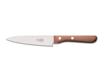 Windmhlenmesser Messer Kochmesser Petty Edelstahl rostfrei 13,0cm Klinge mit Heft aus Kirschholz