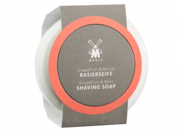 Mhle Rasierseife Grapefruit Mint 65g in Porzellanschale
