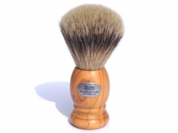 Baier Rasierpinsel Olivenholz Silberspitzen-Dachshaar