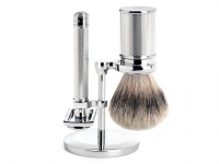 Mhle Rasierset TRADITIONAL 3-teilig mit Rasierhobel und Rasierpinsel