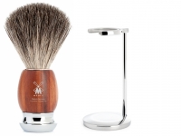 Mhle VIVO Dachshaar Rasierpinsel Set Angebot Pflaumenholz