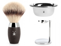 Rasierpinsel Set Angebot Mhle KOSMO Silvertip Fibre Mooreiche