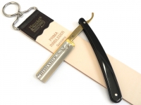 Set Angebot 2-teilig mit DOVO Rasiermesser Bismarck Gradkopf 5/8 schwarz