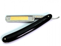 DOVO Rasiermesser Edelstahl 5/8 Zoll hohlgeschliffen Micarta Heft anthrazit