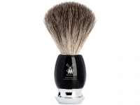 Mhle Rasierpinsel VIVO Dachshaar Edelkunstharz schwarz