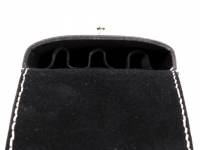 Etui aus Leder f�r 3 Rasiermesser schwarz (leer)