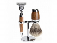Mhle Rasierset Stylo mit Nassrasierer Gillette Mach3 kompatibel und Rasierpinsel Thuja